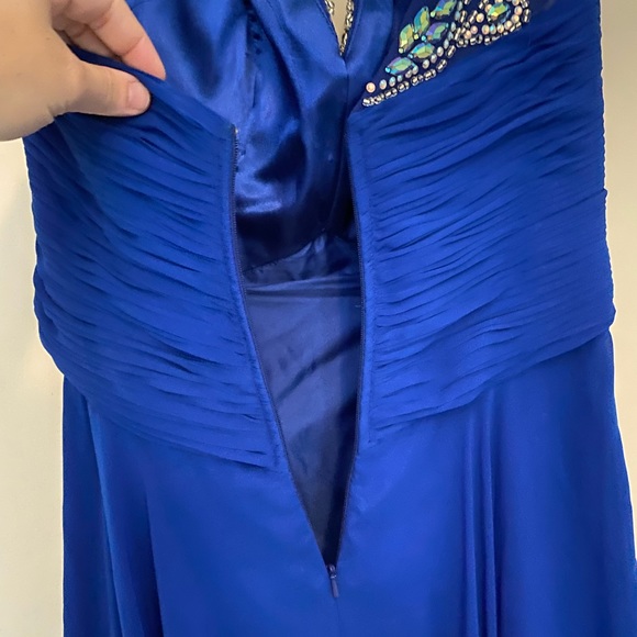 Studio 17 Royal Blue One Shoulder Dress size 8 - Picture 13 of 13